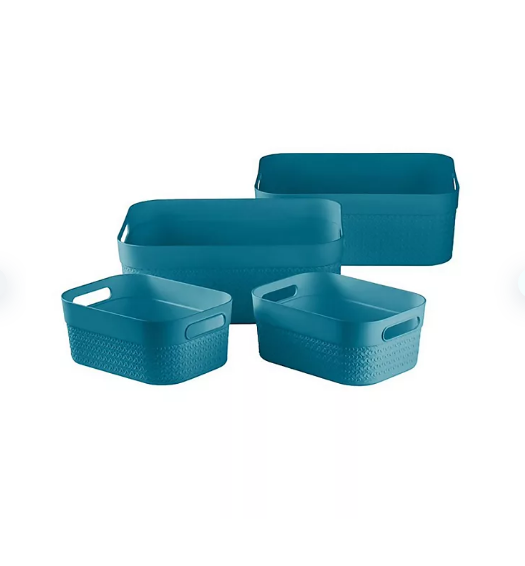 Member's Mark Storage Bins, Assorted Colors (4 pk.) Openbax