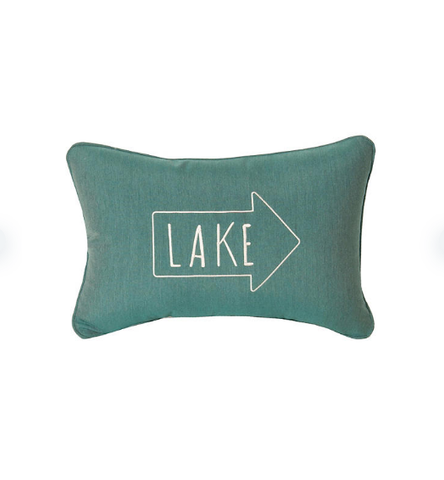Peak Season Decorative Accent Pillow with Sunbrella Fabric, 14" x 20"