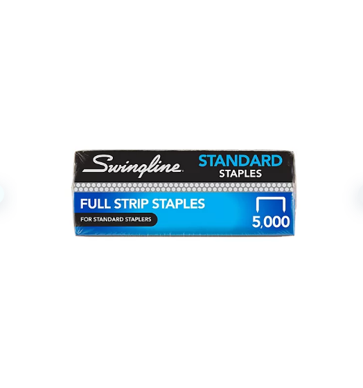 Swingline® Heavy Duty Staples, 1/2 Leg Length, 5,000/Box