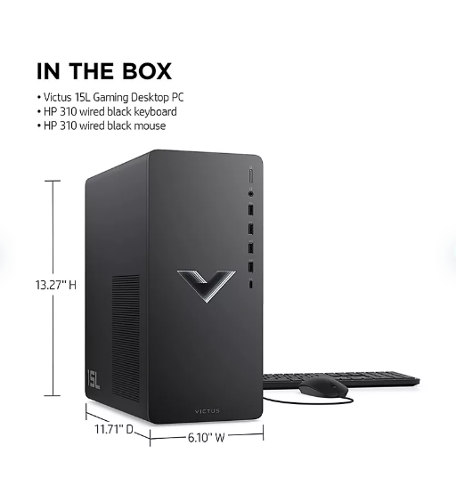 HP Victus 15L Gaming Desktop - TG02-0027c -12th Generation Intel