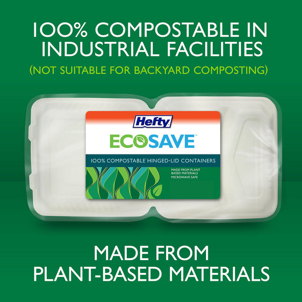  Hefty EcoSave Disposable Oval Platters, Made from