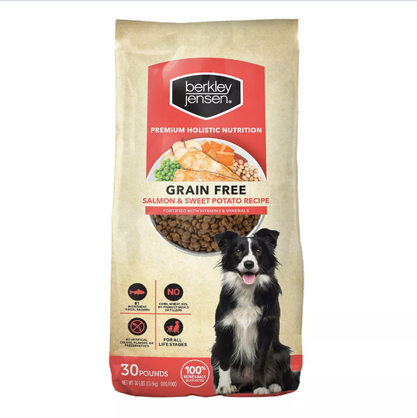 Berkley Jensen Grain Free Salmon and Sweet Potato Dry Dog Food, 30