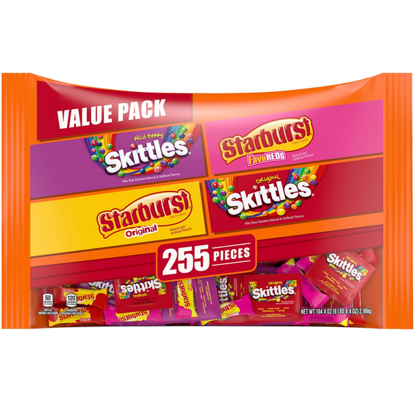 SKITTLES Sour Summer Chewy Candy Bulk Assortment, 24 Ct Bulk Candy Box