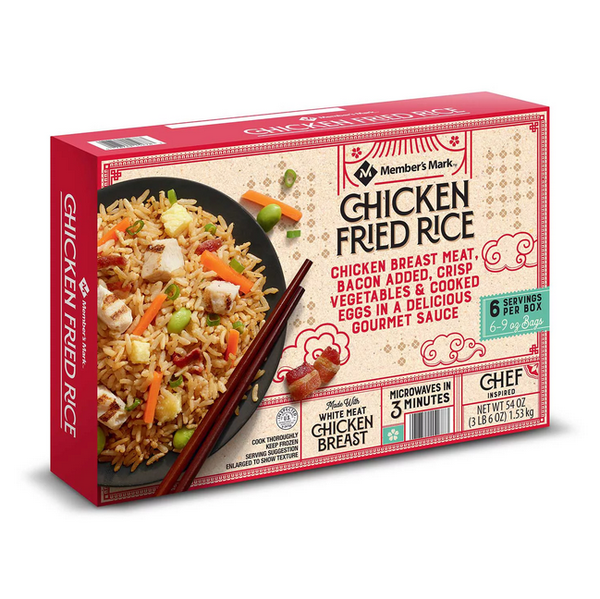 Member s Mark Chicken Fried Rice Frozen 9 oz. 6 ct. Openbax