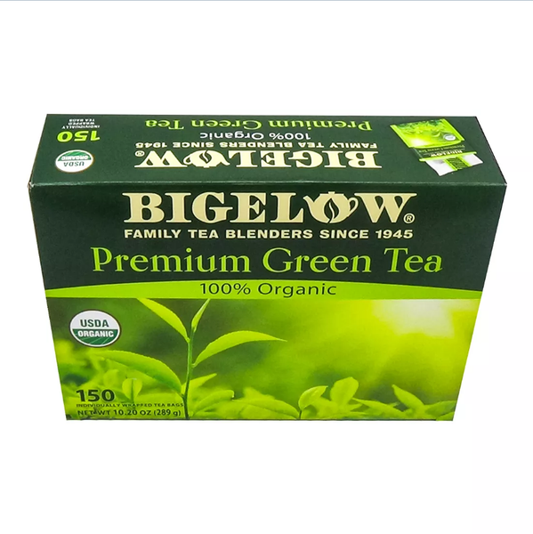 Bigelow 100 Organic Premium Green Tea. 150 ct. Openbax