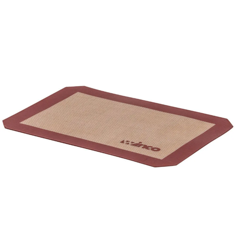 Winco SBS-16 Square Baking Mat, 11 7/8 x 16 1/2 in, Fits 1/2 Size Sheet Pan, Silicone