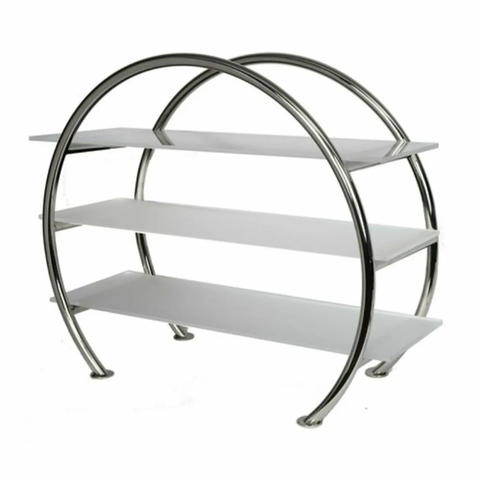 Eastern Tabletop 1755G 3 Level Circular Display Stand - 33" x 13 5/8", Stainless Steel