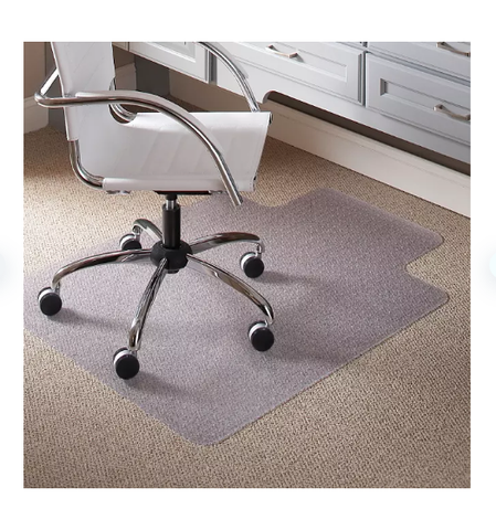 ES Robbins Task Series Chair Mat with AnchorBar for Carpet up to 0.25", 36 x 48, Clear
