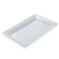 American Metalcraft MEL21 21" x 13" Rectangular Endurance Platter - Melamine, White