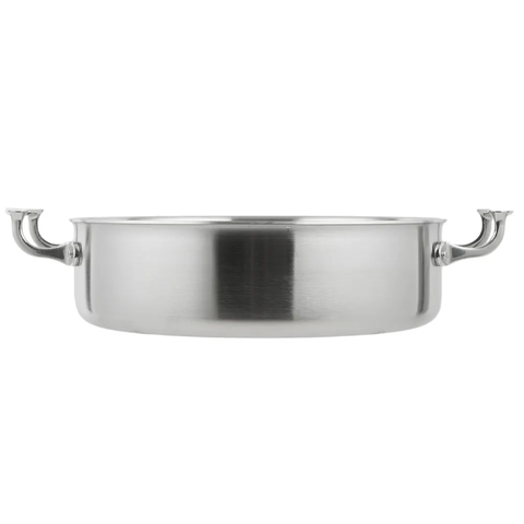 Vollrath 49425 12" Miramar® Display Cookware Brazier Pan - Aluminum Bottom, Stainless Steel