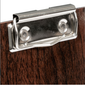 American Metalcraft CB8 Clipboard Menu Holder - 4" x 8", Wood, Espresso