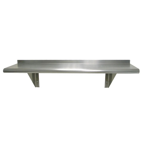 Advance Tabco WS-12-36 Solid Wall Mounted Shelf, 36"W x 12"D, Stainless