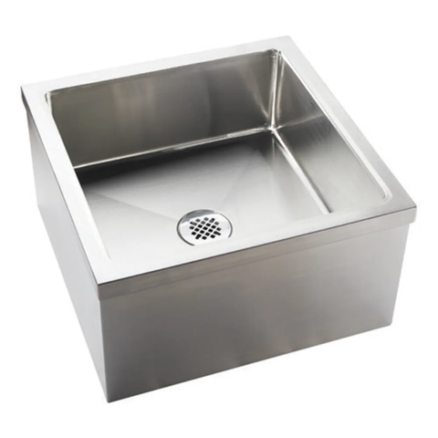 Krowne MS-2424 Floor Mount Mop Sink w/ 9"D Bowl, Stainless