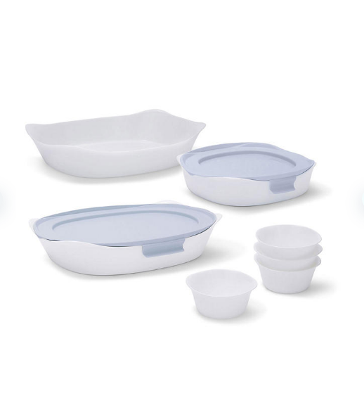Rubbermaid DuraLite Glass Bakeware, 9Piece Set, Assorted Sizes Openbax