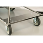 Lakeside 543 2 Level Stainless Utility Cart w/ 700 lb Capacity, Raised Ledges