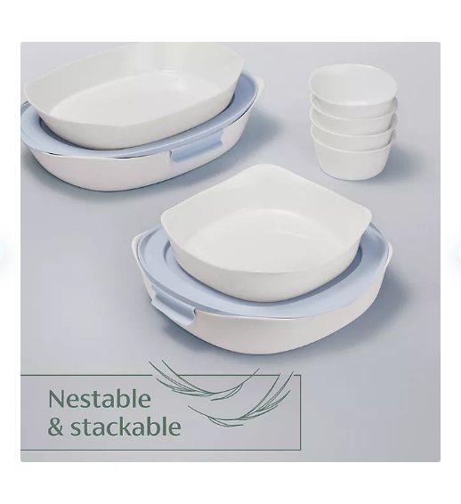 Rubbermaid DuraLite Glass Bakeware, 9Piece Set, Assorted Sizes Openbax