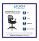 Flash Furniture Mid-Back Mesh Computer Chair, Black