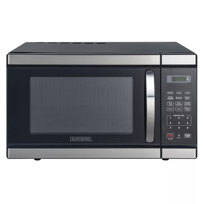 Black & Decker 1.1-Cu.-Ft. 1000W Microwave - Stainless Steel – Openbax