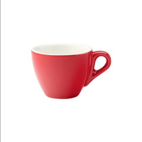 Steelite UCT8140 2 3/4 oz Utopia Barista Espresso Cup - Porcelain, Red. Case of 36