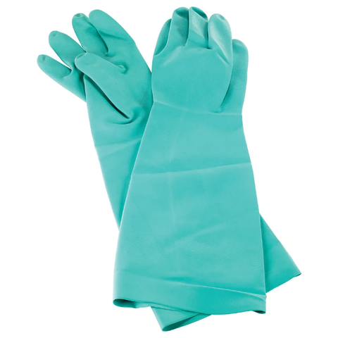 San Jamar 19NU-S Nitrile Dishwashing Glove, Small, Heat Resistant, Green