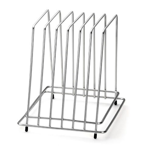 Tablecraft CBR6 Stainless Steel Cutting Board Storage Rack