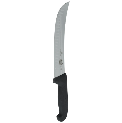 Victorinox - Swiss Army 5.7323.25-X1 Granton Edge Cimeter Knife w/ 10" Blade, Black Fibrox® Nylon Handle