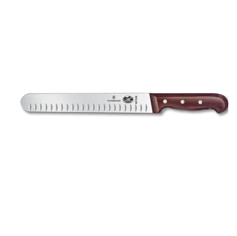 Victorinox - Swiss Army 7.6059.10 Granton Edge Slicer Knife w/ 10" Blade, Rosewood Handle