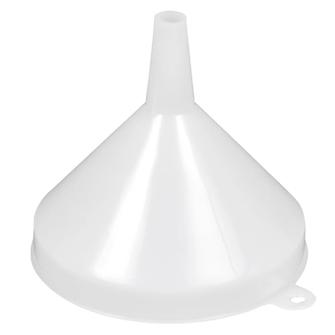 Winco PF-8 8 oz Funnel - Plastic, White