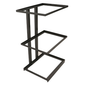 GET MTS-20L-MG 3 Tier Merchandising Stand - 12"L x 9 1/4"W x 20 1/2"H, Metal, Black