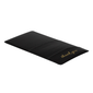 Risch 1000P BLACK Single-Panel Check Presenter - 5" x 9", Vinyl, Black w/Gold "Thank You" Case of 12