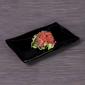 Elite Global Solutions M96W-B 9 1/2" x 6" Rectangular Ming Platter - Melamine, Black