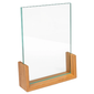 Cal-Mil 1510-811-60 Tabletop Menu Card Holder - 8 1/2" x 11", Acrylic/Bamboo