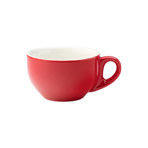 Steelite UCT8136 10 oz Utopia Barista Latte Cup - Porcelain, Red. Case of 36