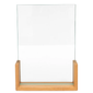 Cal-Mil 1510-811-60 Tabletop Menu Card Holder - 8 1/2" x 11", Acrylic/Bamboo