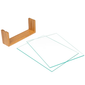 Cal-Mil 1510-811-60 Tabletop Menu Card Holder - 8 1/2" x 11", Acrylic/Bamboo