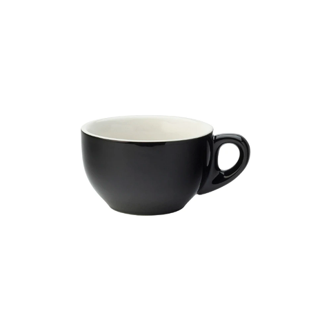 Steelite UCT8090 10 oz Utopia Barista Latte Cup - Porcelain, Black. Case of 36