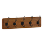 Flash Furniture HFKHD-GDI-CRE8-632315-GG 24" Wall Mount Storage Rack, Pine Wood, Brown