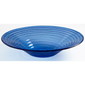 American Metalcraft GBB15 Blue 98 oz 14 Inch Diameter Round Glacier Collection Swirled Glass Bowl