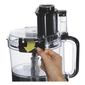 Hamilton Beach 10-Cup Food Processor with Compact Storage - Black & Stainless