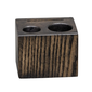 Risch WOODBLOCK-CHECK WALNUT Rectangular Wood Block Check Presenter - 3 1/2" x 2 1/2" x 2 3/4", Wood Pack of 25