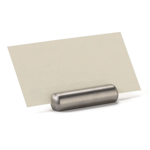 Tablecraft 795 2" Menu Card Holder, Stainless Steel