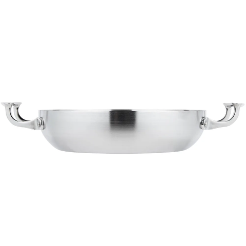 Vollrath 49424 10" Miramar® Display Cookware French Omelet Pan - Aluminum Bottom, Stainless Steel