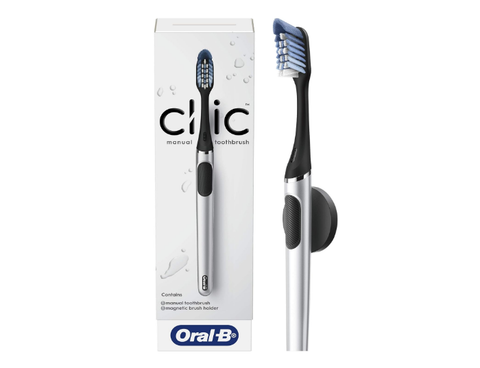 Oral-B Clic Manual Toothbrush with Magnetic Brush Holder