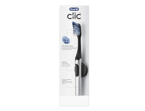 Oral-B Clic Manual Toothbrush with Magnetic Brush Holder