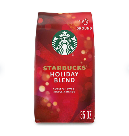 Starbucks Medium Roast Ground Coffee, Holiday Blend (35 oz.)