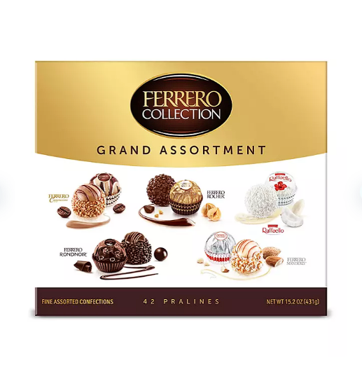 Ferrero Rocher Premium Gourmet Milk Chocolate Hazelnut Holiday Gift Bo –  Openbax