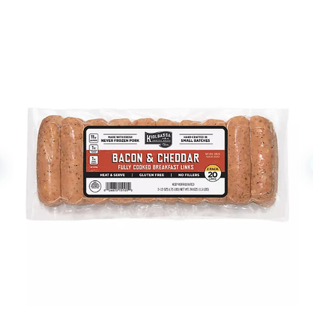 Kiolbassa Bacon Cheddar Breakfast Links (24 oz., 20 ct.)