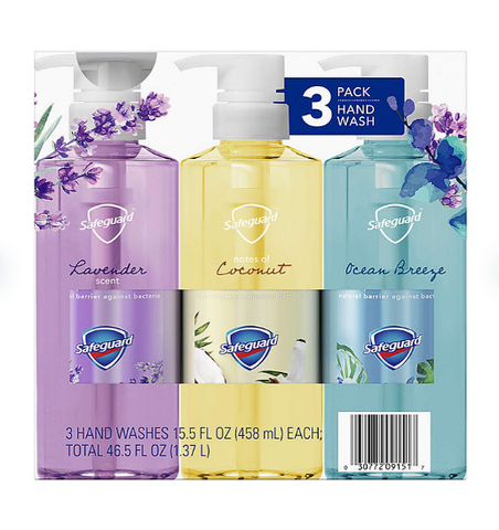 Safeguard Ultimate Care Hand Wash, Variety Pack (15.5 fl. oz., 3 pk.)