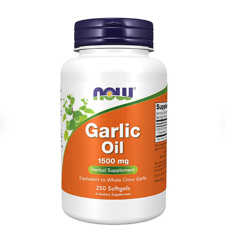 NOW Supplements Garlic Oil 1500 mg, Herbal Supplement (250 ct.)