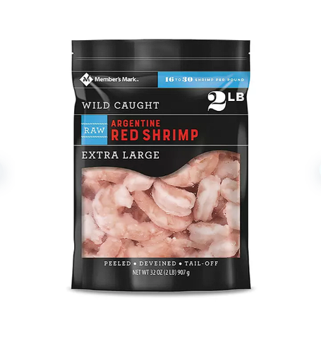 Member's Mark Raw Argentine Red Shrimp, Frozen (2 lbs.)